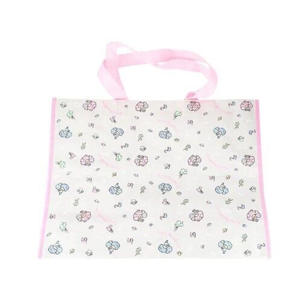 Sanrio Little Twin Stars Tote Bag Kiki Lala Cute Kawaii Gray Pink Blue